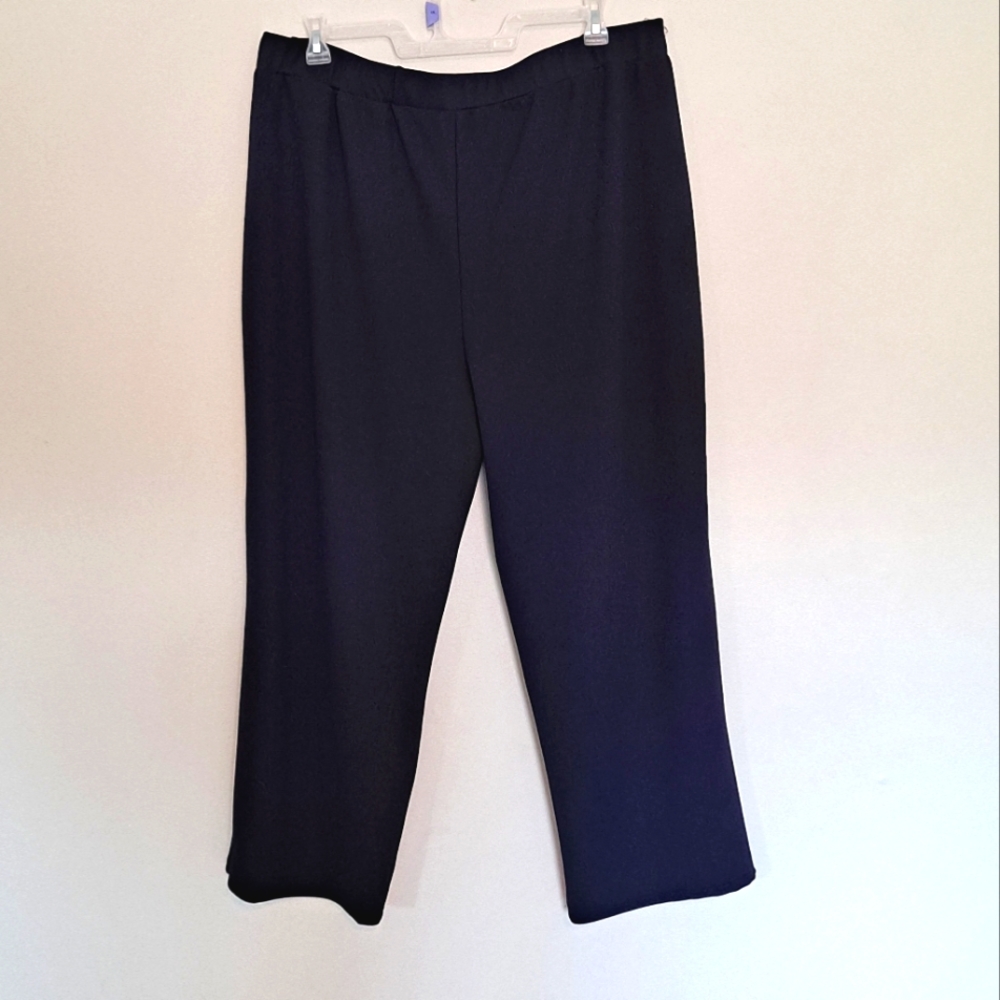 Shein Blue and Red Plus Size Wide Leg Block Colored Curve Pant - Picture 2 of 3